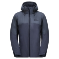 Jack Wolfskin Winter Jacket Feldberg 3in1 (very waterproof and windproof, with inner jacket) graphite grey Women